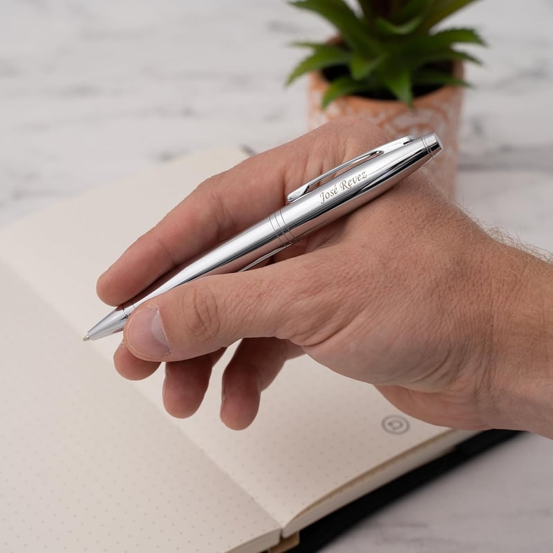 Graduation Cross Pen | Engraved Chrome Finish
