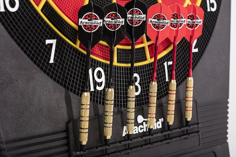 Electronic Dartboard with Durable NylonTough Segments and Anti-Bounce Dividers