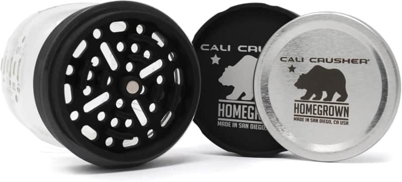 Black Mason Jar Herb & Spice Grinder - 2 Piece Set