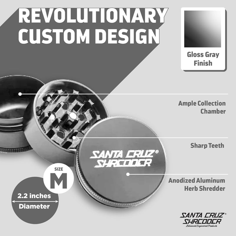 Santa Cruz Spice Grinder 3-Piece Aluminum