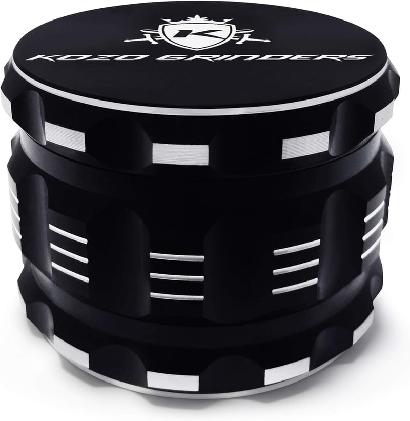 Aluminum Grinder Mills, Black, 2.5 Inch