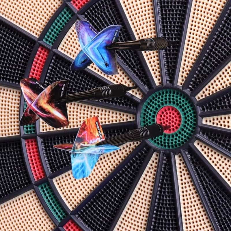 LED Digital Electronic Dartboard with Cabinet & 12 Soft-Tip Darts