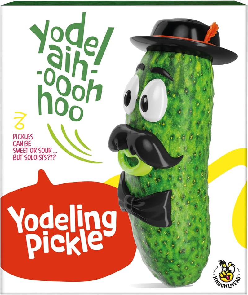 Christmas Yodeling Pickle Gag Gift for All Ages