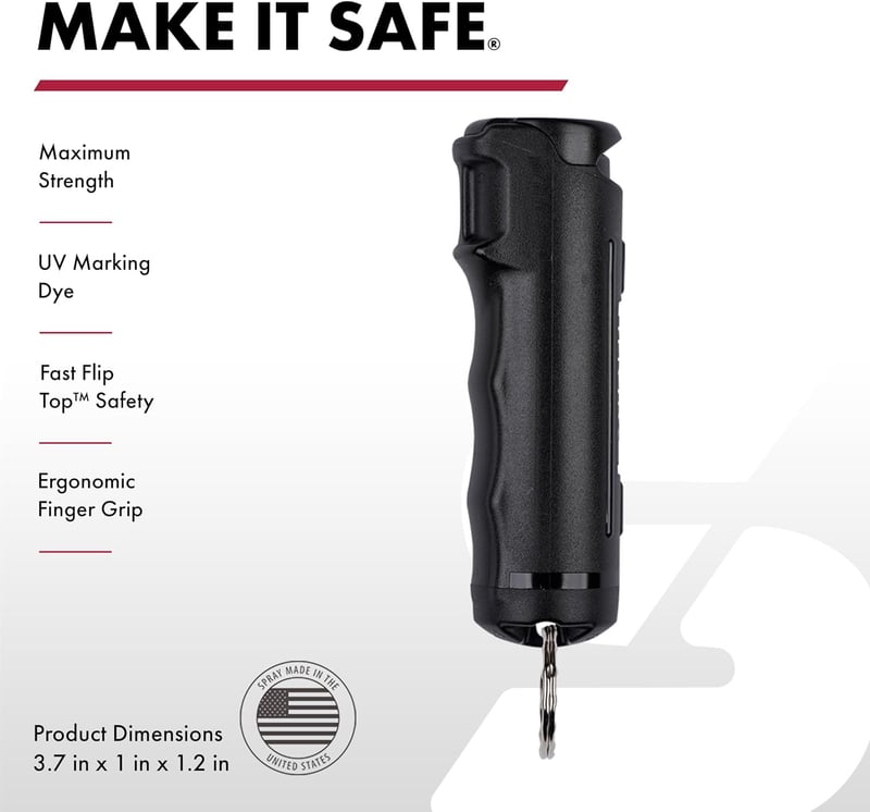 Self-Defense Kit: Pepper Spray & Stun Gun with Flashlight