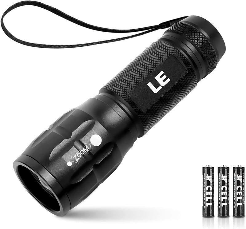 LED Flashlight, Zoomable, Waterproof, Tactical Use