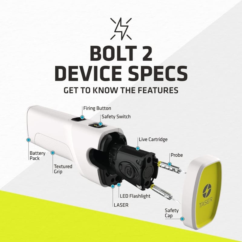 Self-Defense Device Kit – TASER Bolt 2 for Personal Protection