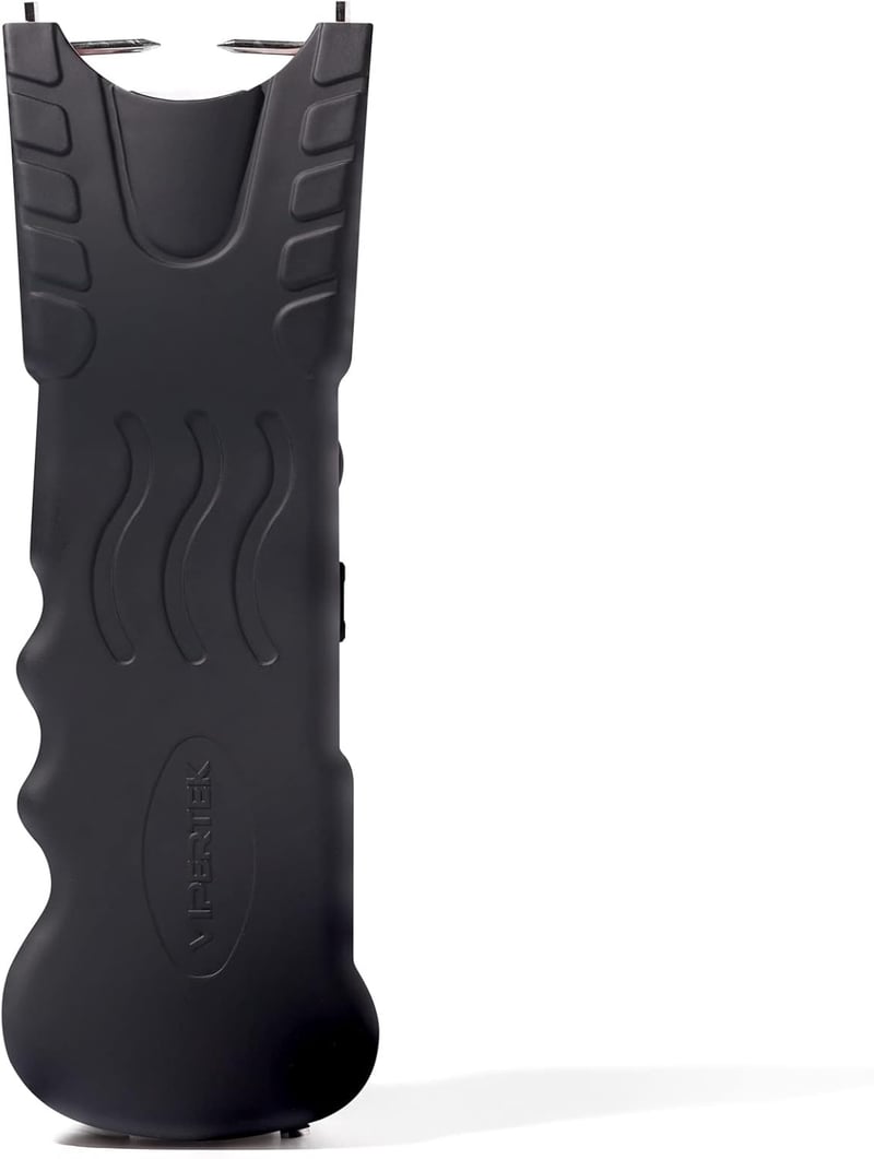 Stun Gun with Safety Pin and LED Flashlight - VIPERTEK VTS-979