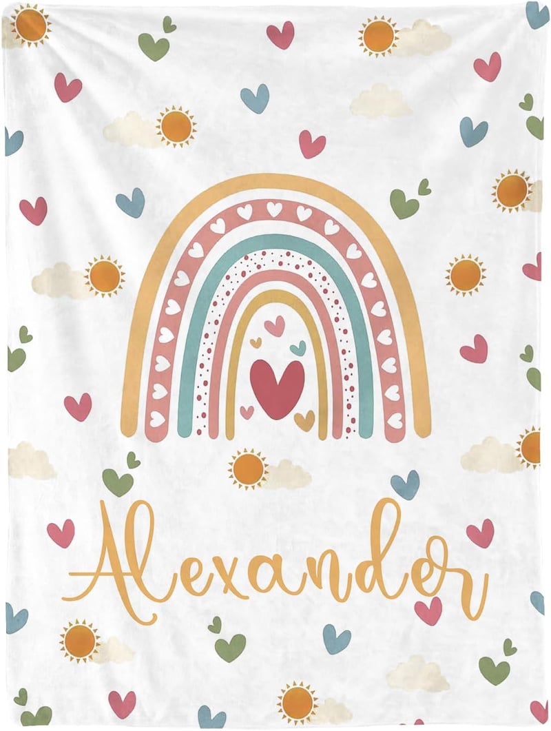 Personalized Baby Blanket for Girls with Name