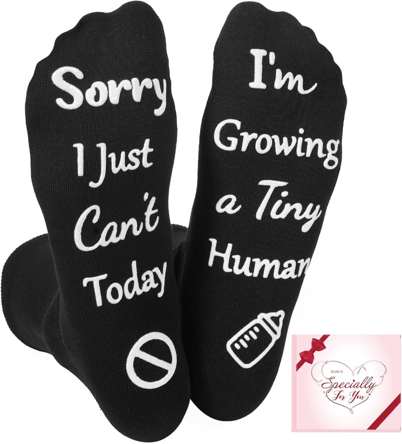 Mother's Day Pregnancy Socks for New Moms – Funny Gift