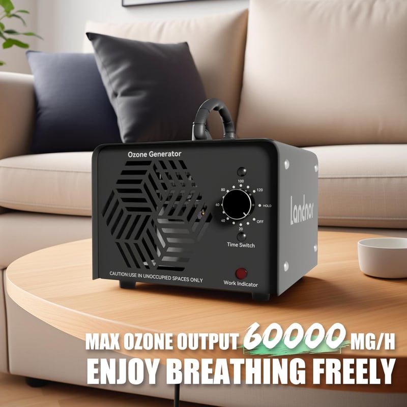 High-Capacity Ozone Generator 60,000mg/h for Home & Industrial Use
