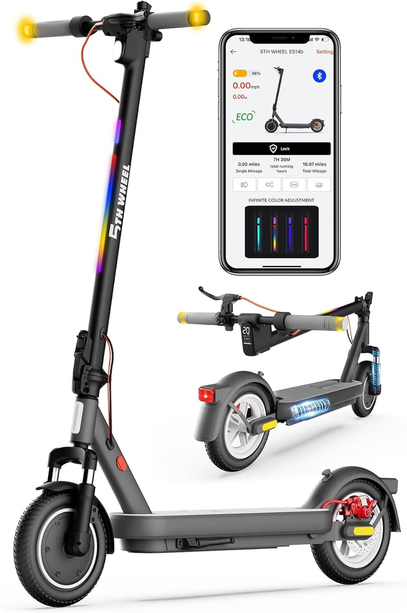 5TH Wheel V40 PRO Electric Scooter, 800W, 20 MPH, Folding Design