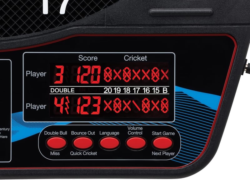 Electronic Dartboard with LCD Displays & Voice Scoring, 43 Games