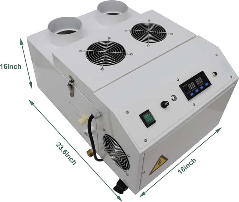 Commercial Ultrasonic Humidifier, 15KG/h Mist for Large Spaces