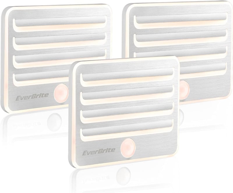 Motion Sensor LED Night Lights, Battery Powered (3 Pack)