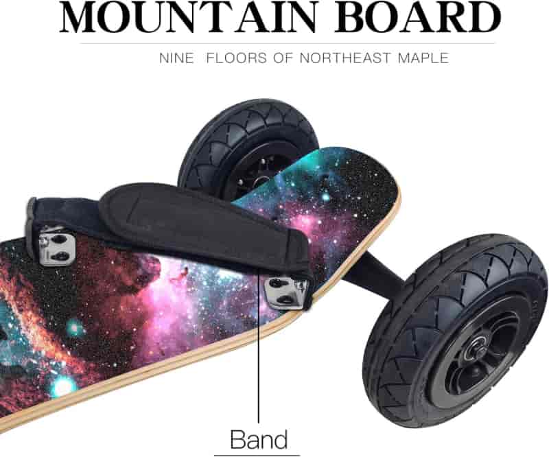 All Terrain Mountainboard with Bindings for Downhill