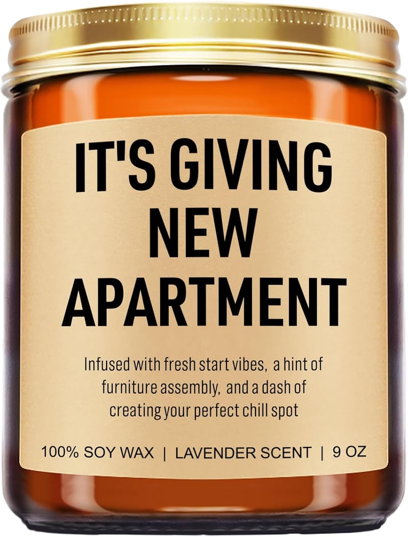 Housewarming Candle, New Apartment Gift for Couples, 9 oz