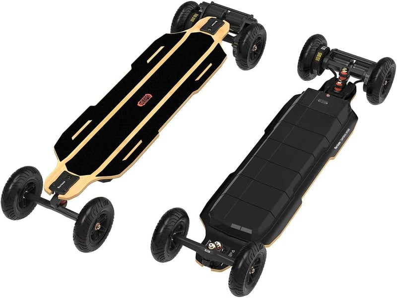 Off-Road Electric Skateboard: 44-Mile Range, 35MPH