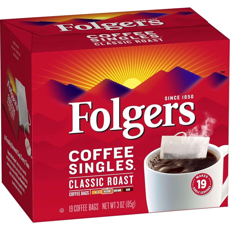 Folgers Coffee Singles Pack - 19 Count