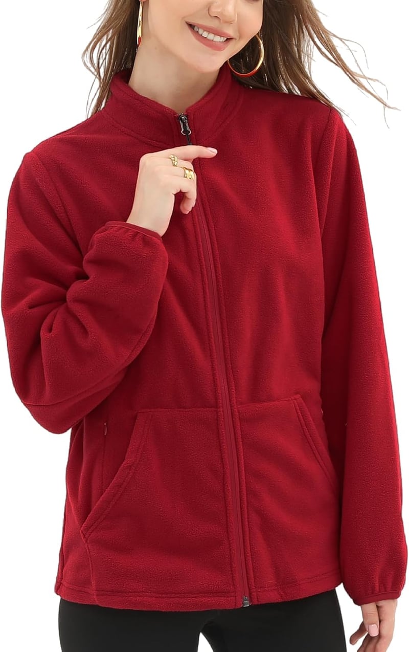 Women's Fleece Jacket with 6 Pockets (XS-2XL)