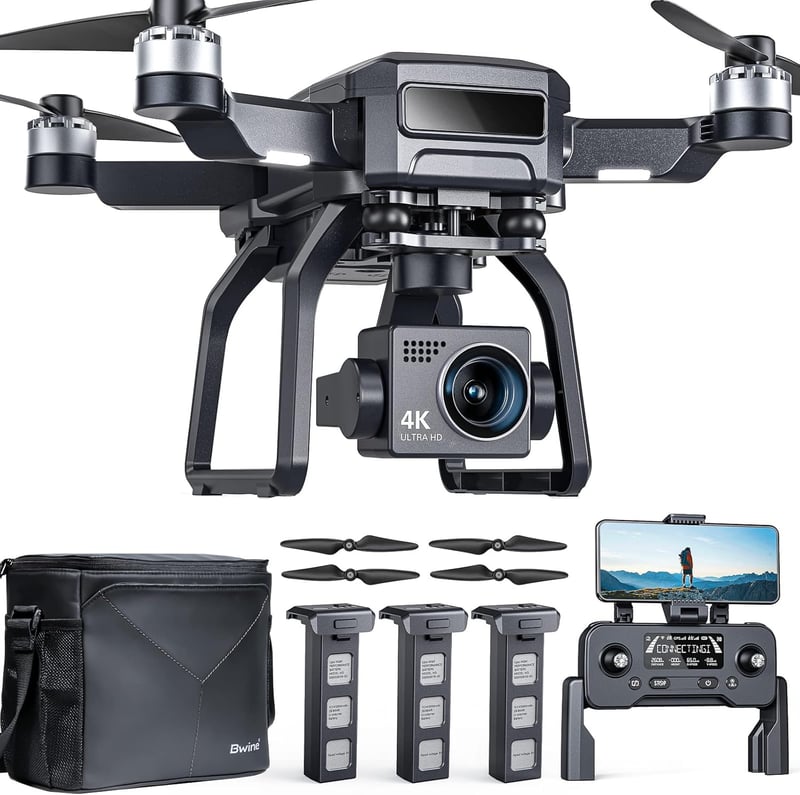 4K GPS Drone for Adults, Night Vision, 3-Axis Gimbal, 75min Flight