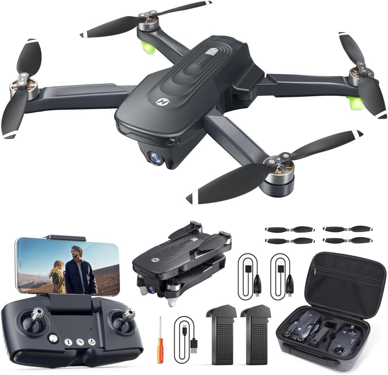 4K GPS Drone for Adults, Brushless Motor, 46-Min Flight