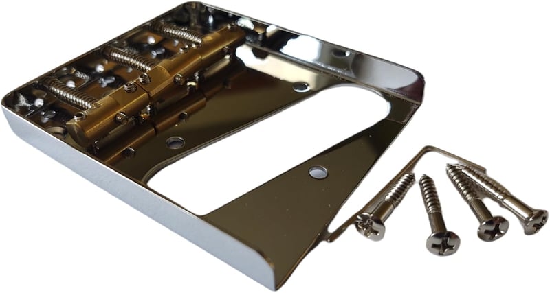 Bridge Saddles for Tele Guitar Chrome Brass