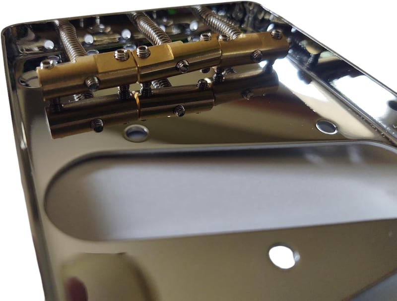 Bridge Saddles for Tele Guitar Chrome Brass