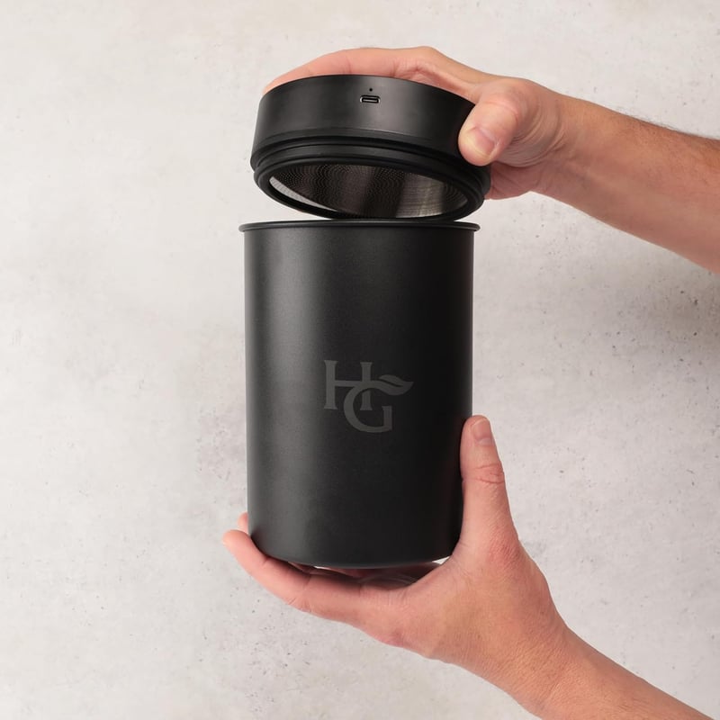 Smart Vacuum Seal Jar with Hygrometer, 2L Herb & Spice Preserver