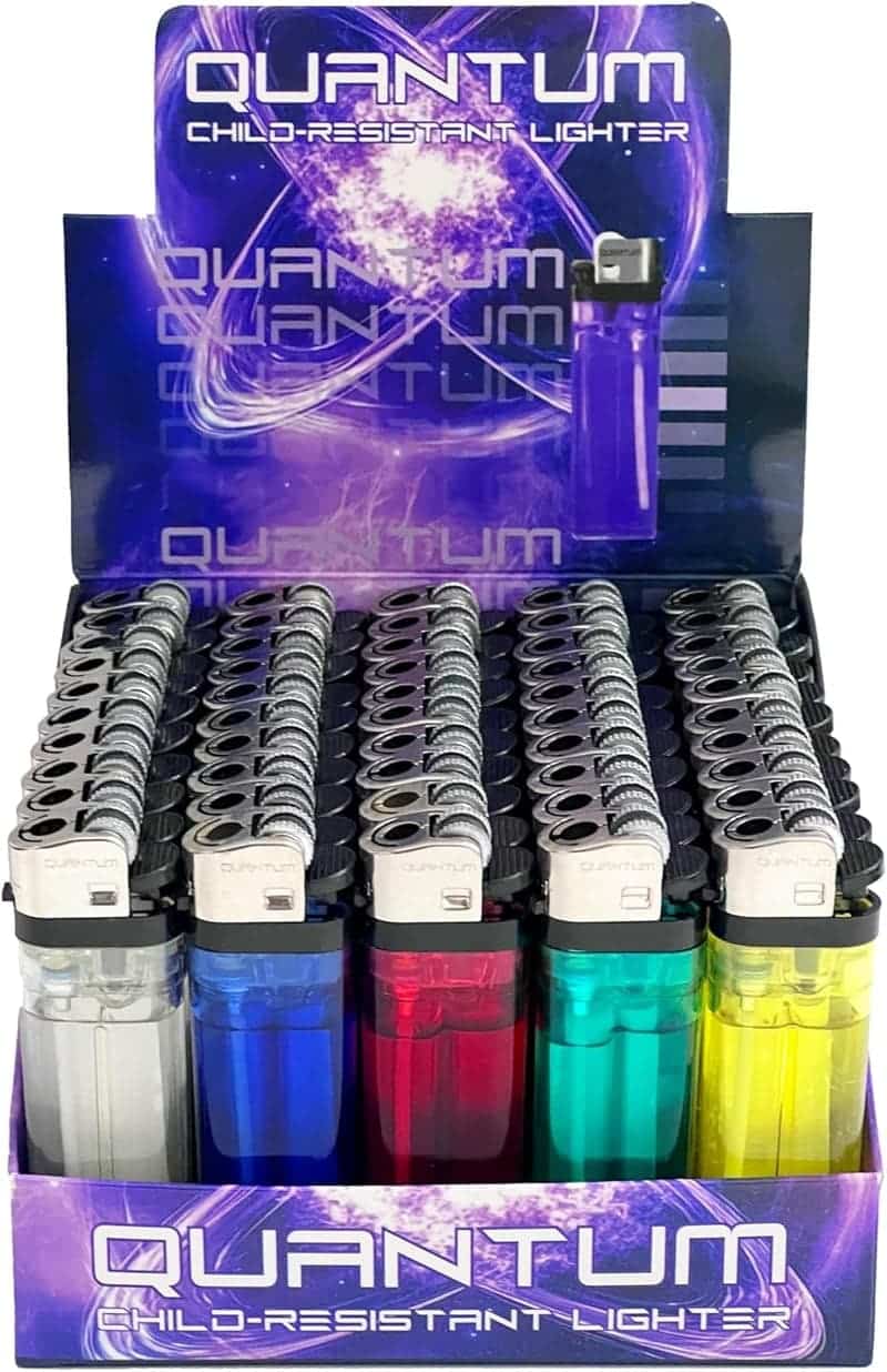 Quantum Disposable Lighters Pack - 55 Total