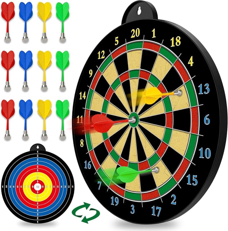 Magnetic Dart Board Game with 12 Darts – Fun Gift for Kids Ages 5-12