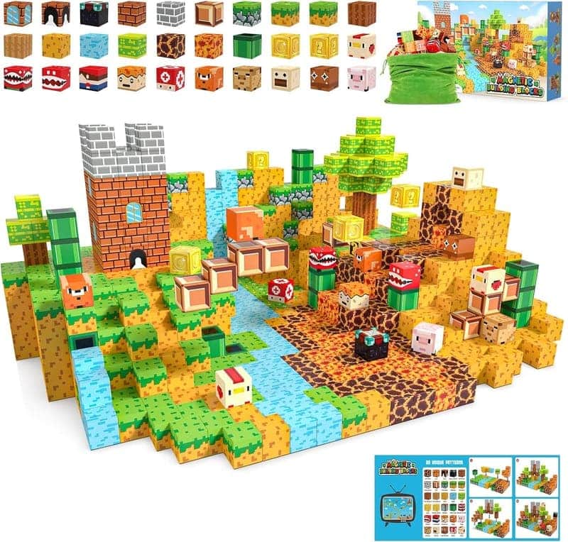 Birthday Magnetic STEM Blocks - 100PCS Montessori Toy for Kids