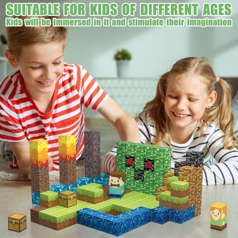 Magnetic Building Blocks Set for Kids, 160 PCS STEM Toys