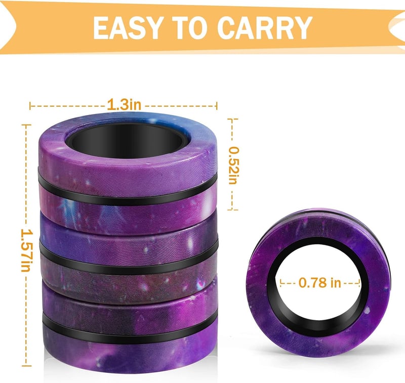 Magnetic Fidget Rings Set - Stress Relief for All Ages