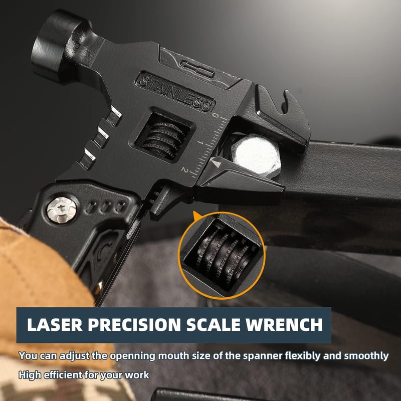 Survival 16-in-1 Multitool Hammer for Men