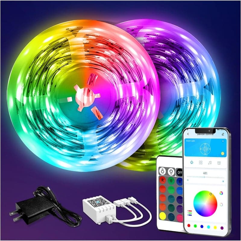 Birthday LED Strip Lights - 130ft RGB Room Decor with Remote