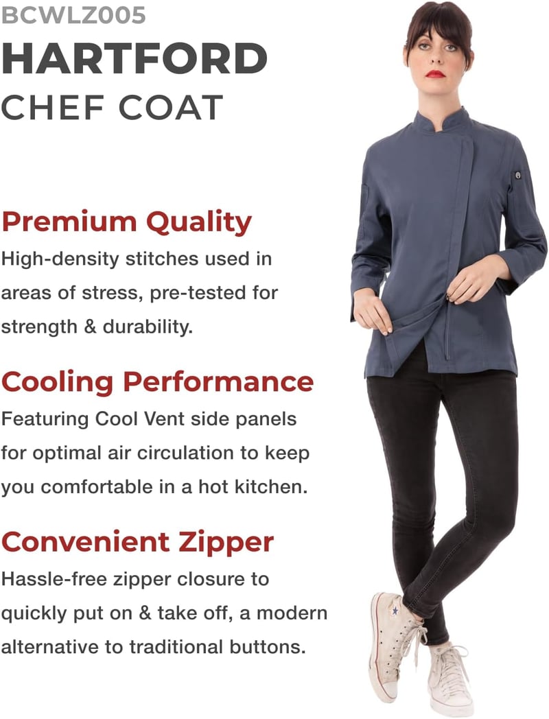 Women's Cool Vent Chef Coat