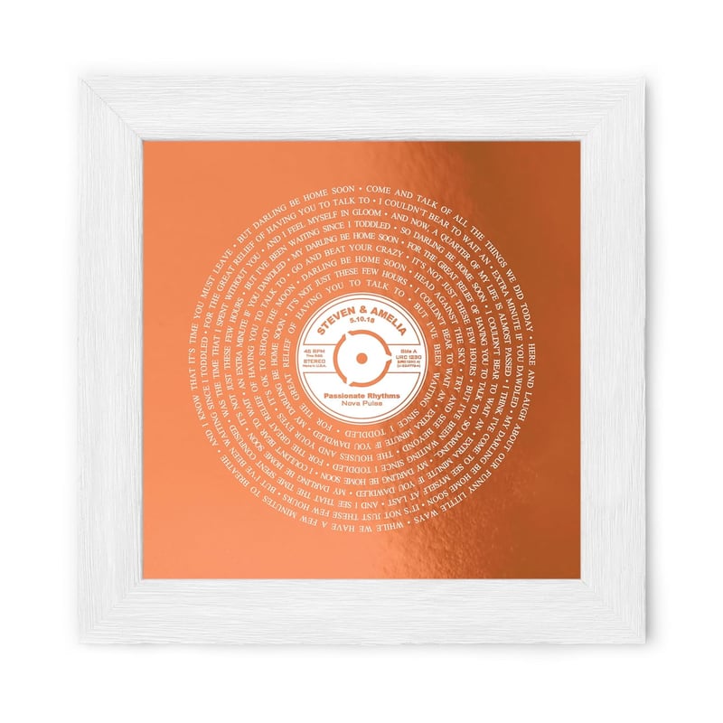 7th Anniversary Personalized Wedding Dance Print