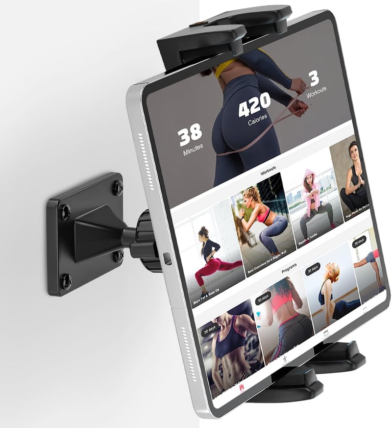 360° Rotating Tablet Holder with Metal Base for 4.7