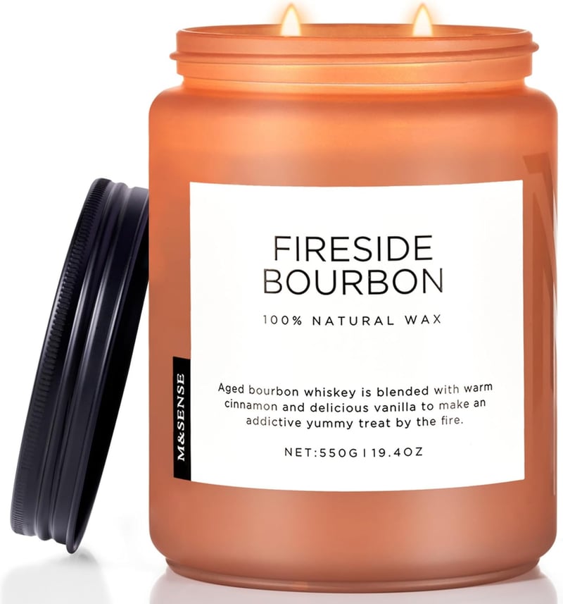 Warm Housewarming Bourbon Soy Candle, 2 Wicks, 19.4oz