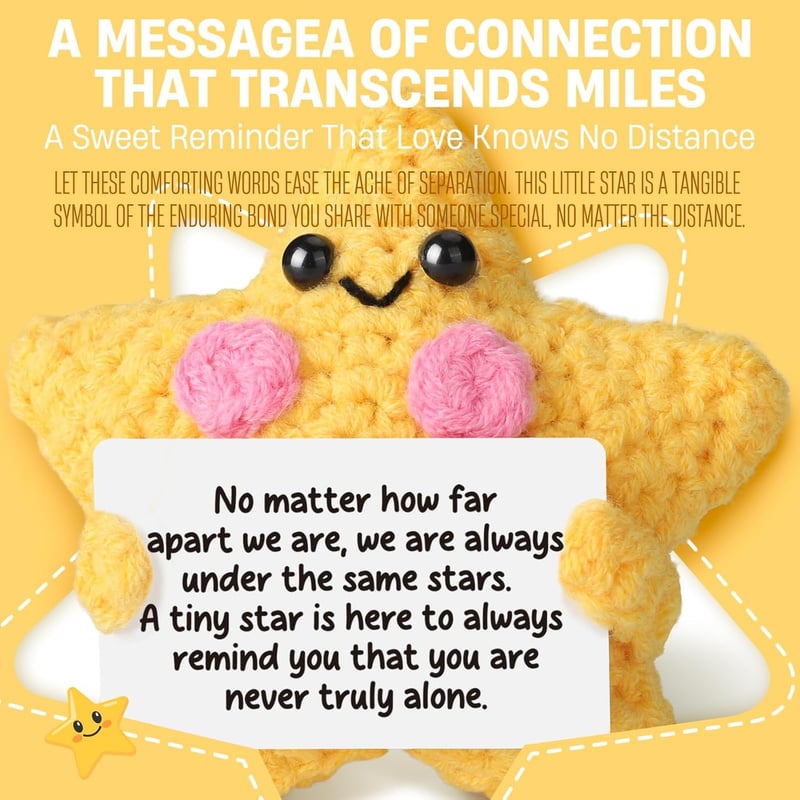 Farewell Crochet Star Doll - Friendship Comfort Decor