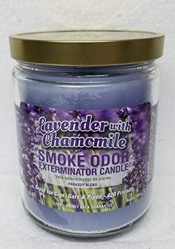 Lavender Chamomile Smoke Odor Eliminator Candles, Set of 3