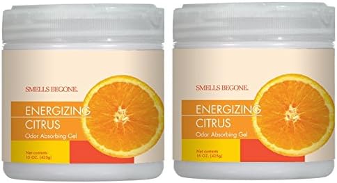 Air Freshener Gel, 15 oz, Citrus Scent, Pack of 2