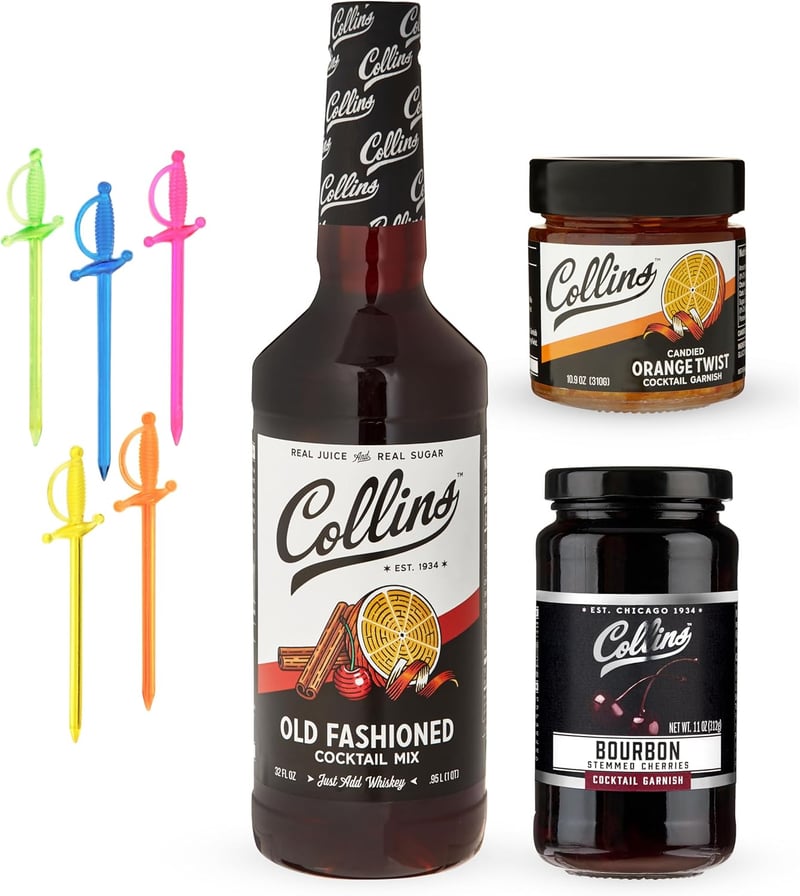 Old Fashioned Cocktail Kit with Garnish