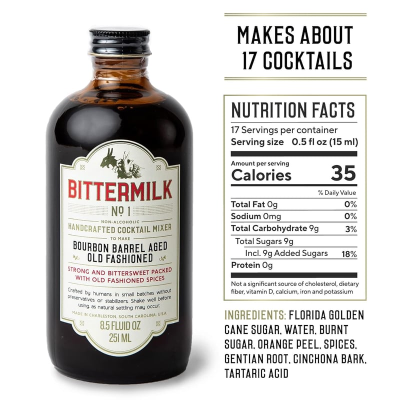Old Fashioned Cocktail Mixer - Bourbon Barrel Aged