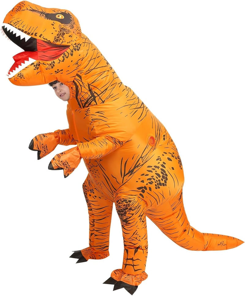 Halloween Inflatable T-Rex Costume for Adults & Kids