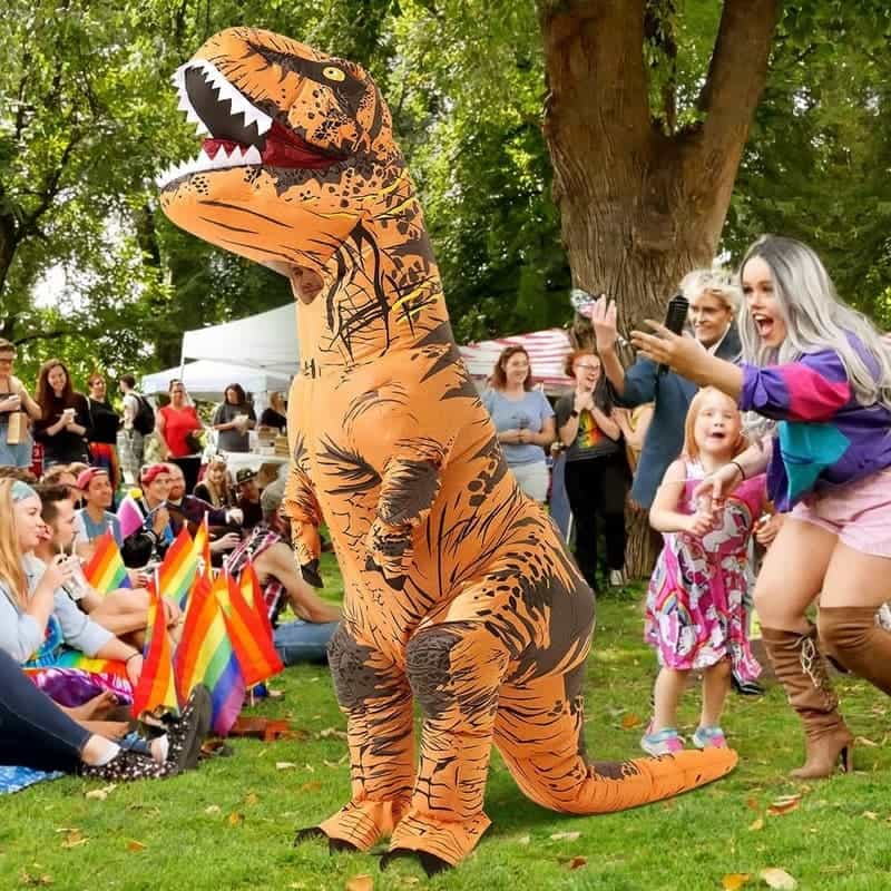 Halloween Inflatable Dinosaur Costume for Adults
