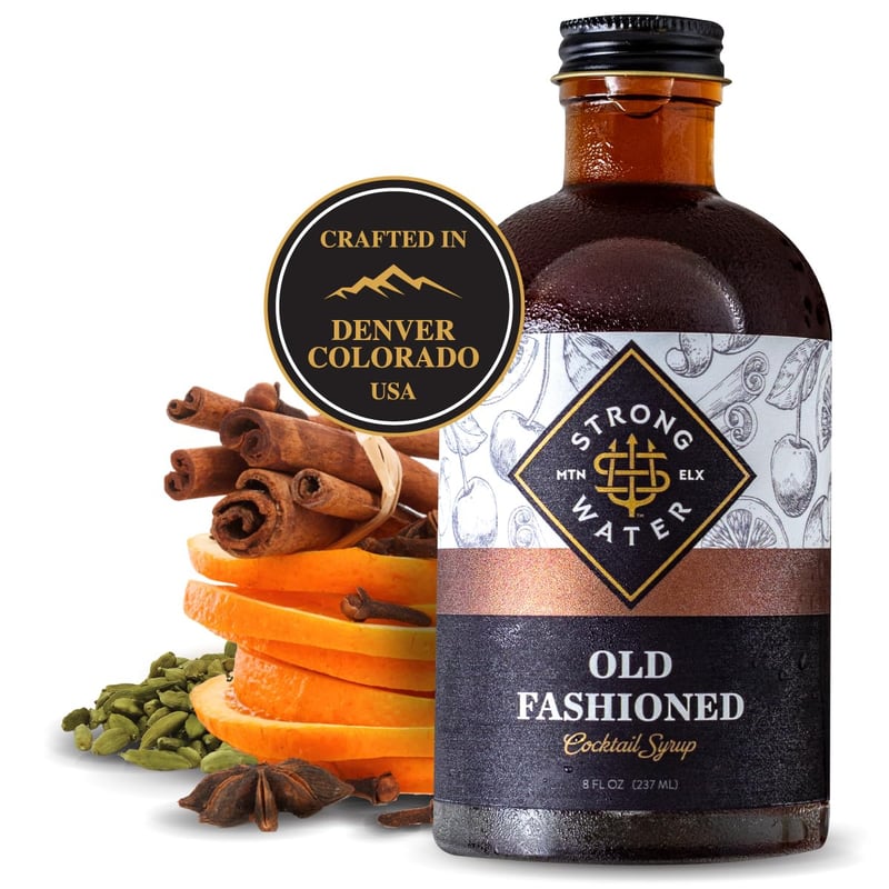 Strongwater Old Fashioned Cocktail Mix - Handcrafted 32 Servings