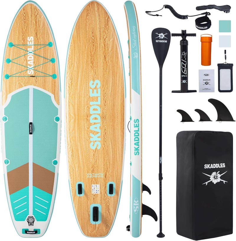 Inflatable Paddle Board with Accessories for Adults & Youth