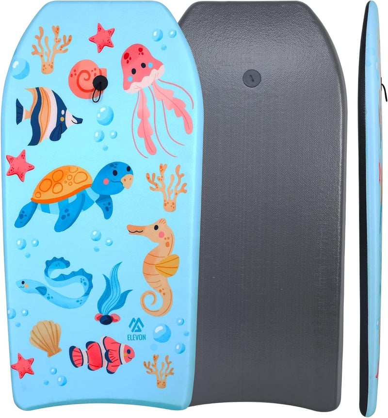 Lightweight EPS Body Board with Wrist Leash
