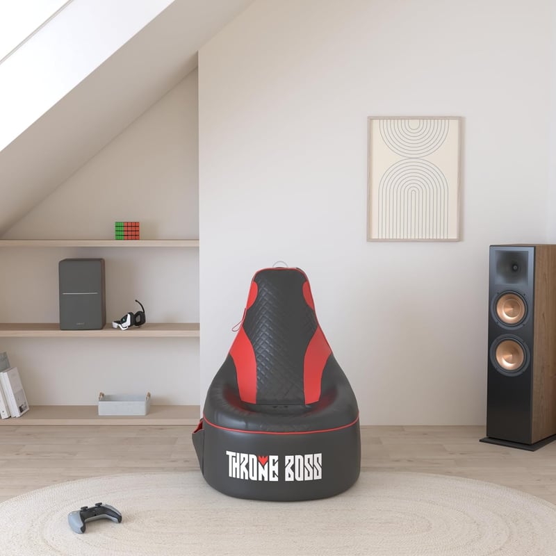 Gaming Bean Bag Chair Cover with Cup Holder